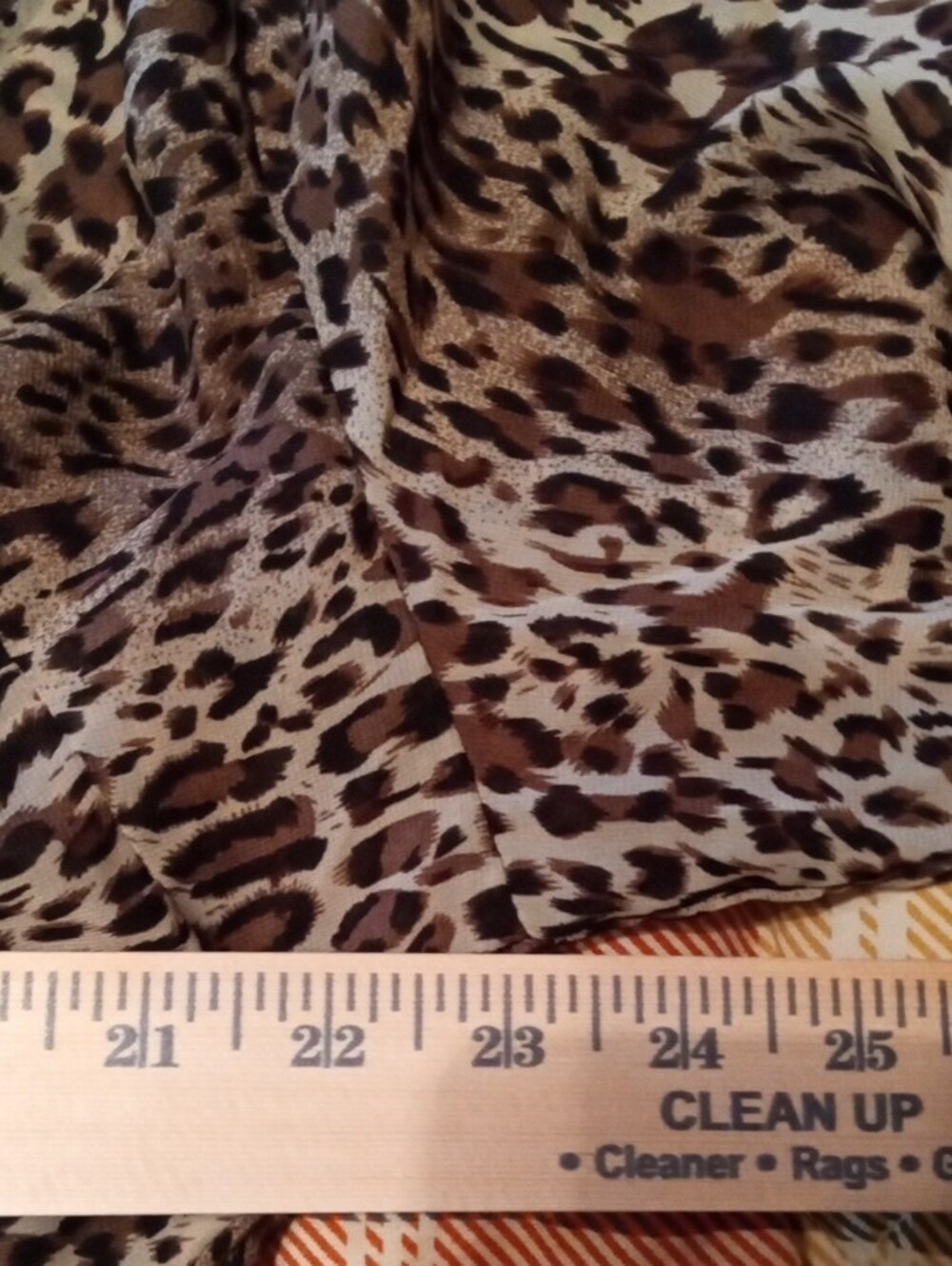 Charlotte Russe Leopard Print Sheer Blouse - Beige and Brown - Picture 4 of 4